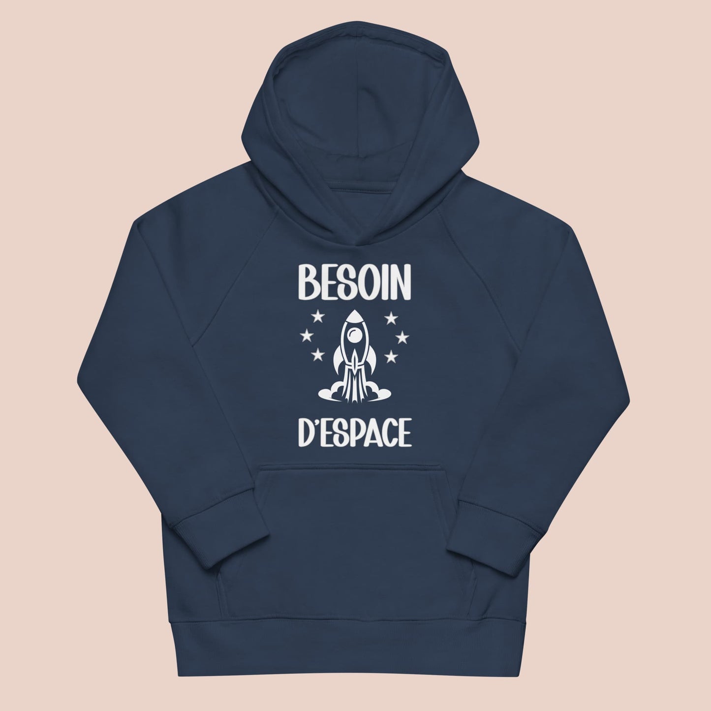 Sweat à capuche bleu marine enfant avec fusée - Artic60