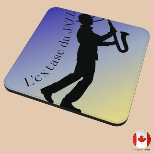 Sous-verre unique pour musicien artiste jazz